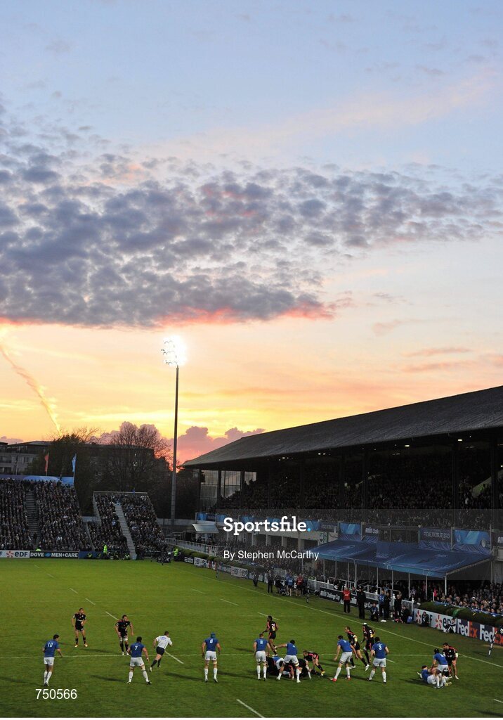 17 May 2013; A general view of the RDS during the game. Amlin Challenge Cup Final 2012/13, Leinster v Stade Francais, RDS, Ballsbridge, Dublin. Picture credit: Stephen McCarthy / SPORTSFILE