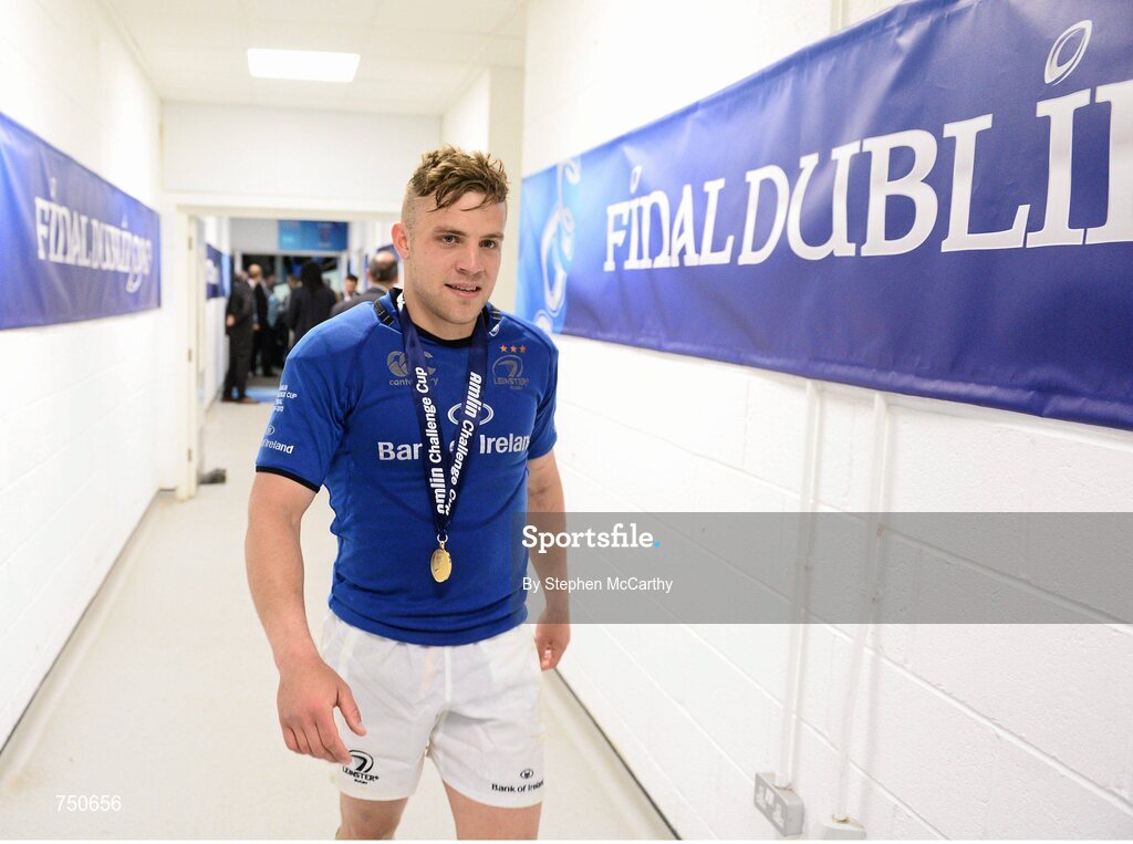 17 May 2013; Leinster's Ian Madigan following his side's victory. Amlin Challenge Cup Final 2012/13, Leinster v Stade Francais, RDS, Ballsbridge, Dublin. Picture credit: Stephen McCarthy / SPORTSFILE