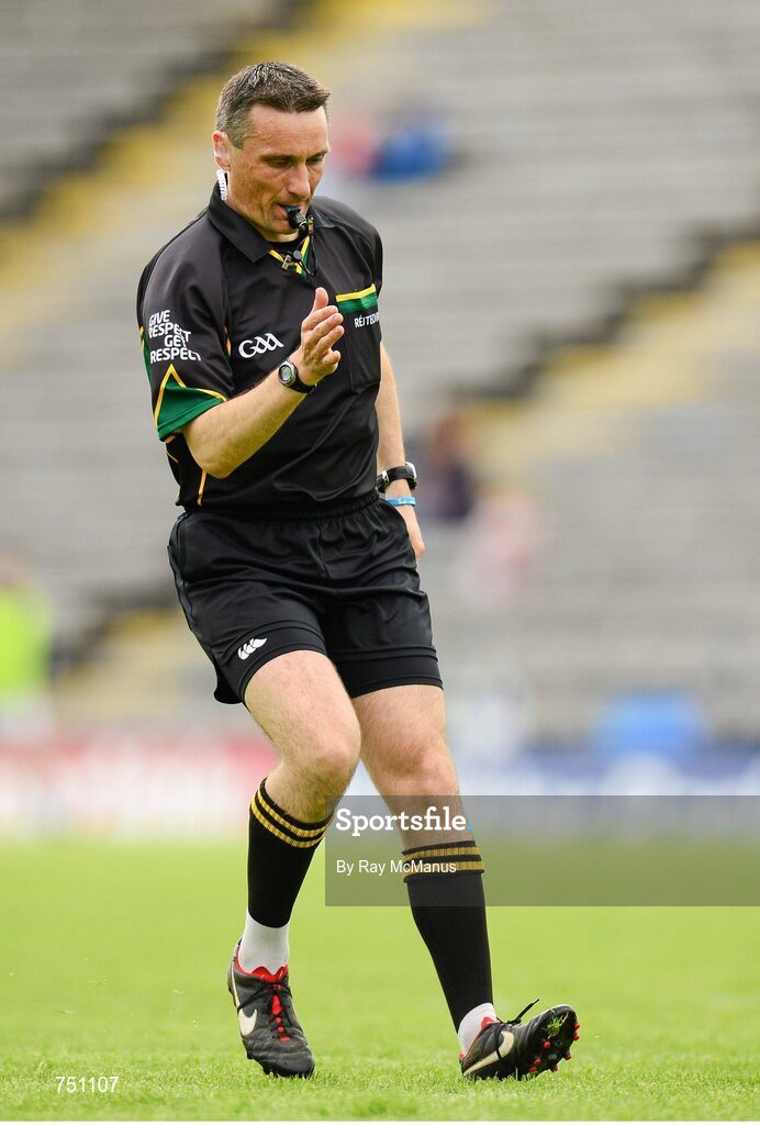19 May 2013; Match referee Maurice Deegan. Ulster GAA Football Senior Championship, Preliminary Round, Cavan v Armagh, Kingspan Breffni Park, Cavan. Picture credit: Ray McManus / SPORTSFILE