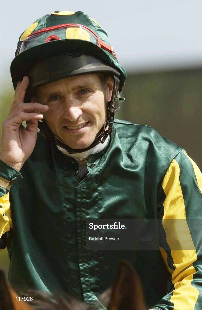 12 July 2003; Niall McCullagh pictured after winning The Irish Stallion Farms European Breeders Fund Fillies Handicap on Love Token at the Curragh Racecourse, Co. Kildare. Picture credit; Matt Browne / SPORTSFILE *EDI*