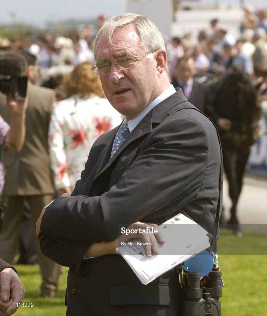 13 July 2003; Minister Joe Walsh pictured at the Curragh Racecourse, Co. Kildare. Picture credit; Matt Browne / SPORTSFILE *EDI*