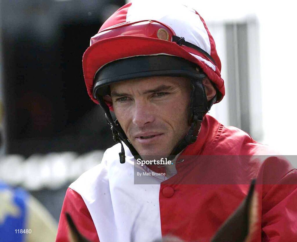 12 July 2003; Robbie Burke pictured during The Irish Stallion Farms European Breeders Fund Fillies Handicap at the Curragh Racecourse, Co. Kildare. Picture credit; Matt Browne / SPORTSFILE *EDI*