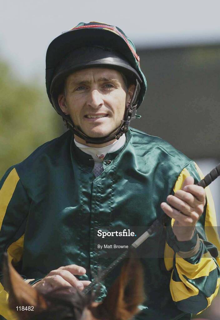 12 July 2003; Niall McCullagh pictured after winning The Irish Stallion Farms European Breeders Fund Fillies Handicap at the Curragh Racecourse, Co. Kildare. Picture credit; Matt Browne / SPORTSFILE *EDI*
