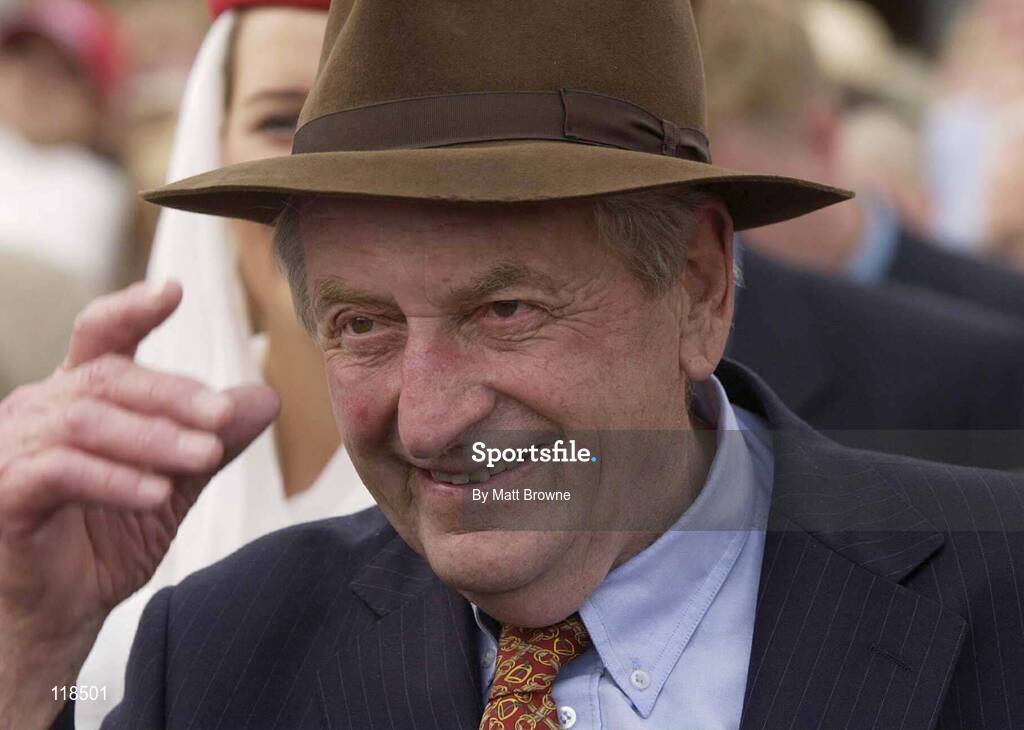13 July 2003; Pat Mullins, winning trainer in the Darley Irish Oaks at the Curragh Racecourse, Co. Kildare. Picture credit; Matt Browne / SPORTSFILE *EDI*