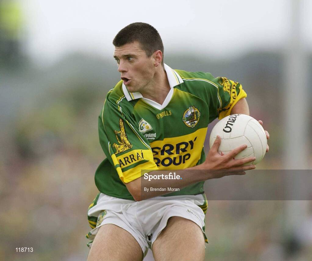 13 July 2003; Aodan MacGearailt, Kerry. Bank of Ireland Munster Senior Football Final, Kerry v Limerick, Fitzgerald Stadium, Killarney, Co Kerry. Picture credit; Brendan Moran / SPORTSFILE *EDI*