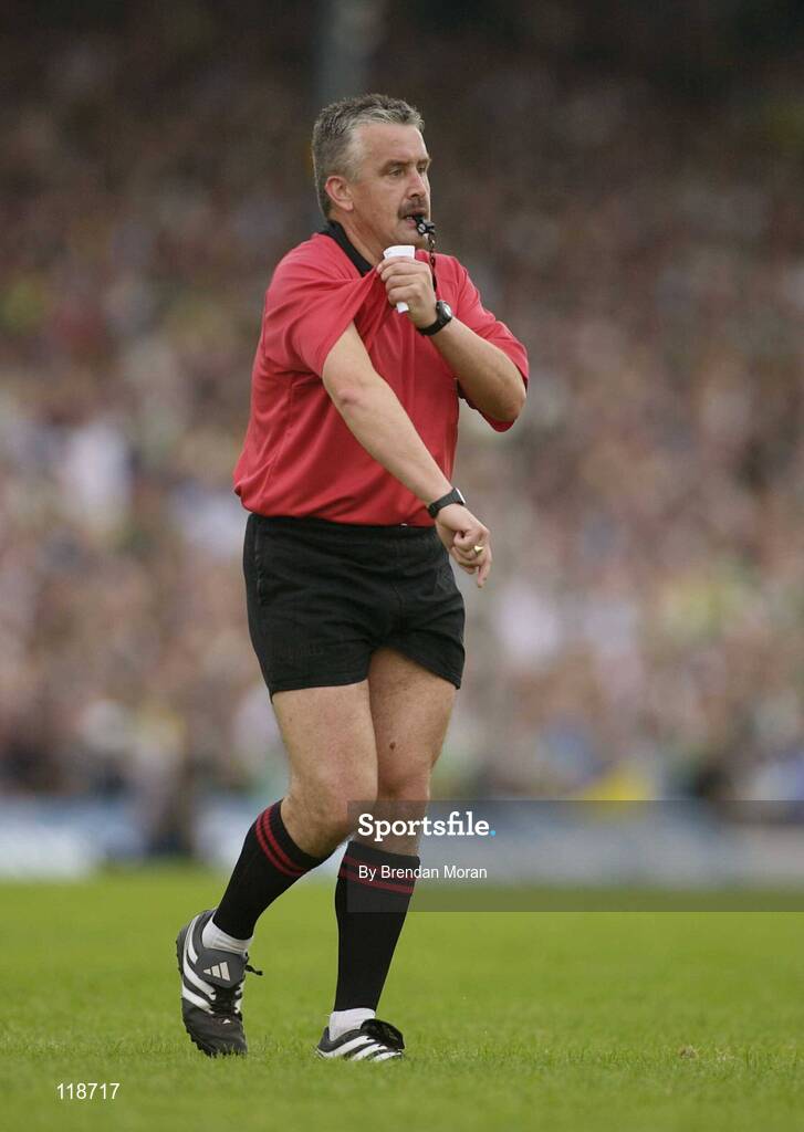 13 July 2003; Brian Crowe, Referee. Bank of Ireland Munster Senior Football Final, Kerry v Limerick, Fitzgerald Stadium, Killarney, Co Kerry. Picture credit; Brendan Moran / SPORTSFILE *EDI*