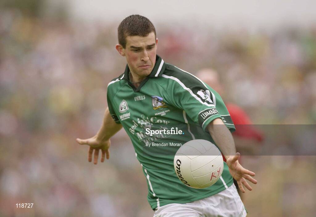 13 July 2003; Conor Fitzgerald, Limerick. Bank of Ireland Munster Senior Football Final, Kerry v Limerick, Fitzgerald Stadium, Killarney, Co Kerry. Picture credit; Brendan Moran / SPORTSFILE *EDI*