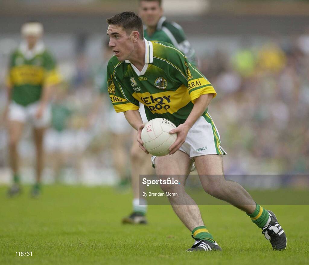 13 July 2003; Declan O'Sullivan, Kerry. Bank of Ireland Munster Senior Football Final, Kerry v Limerick, Fitzgerald Stadium, Killarney, Co Kerry. Picture credit; Brendan Moran / SPORTSFILE *EDI*