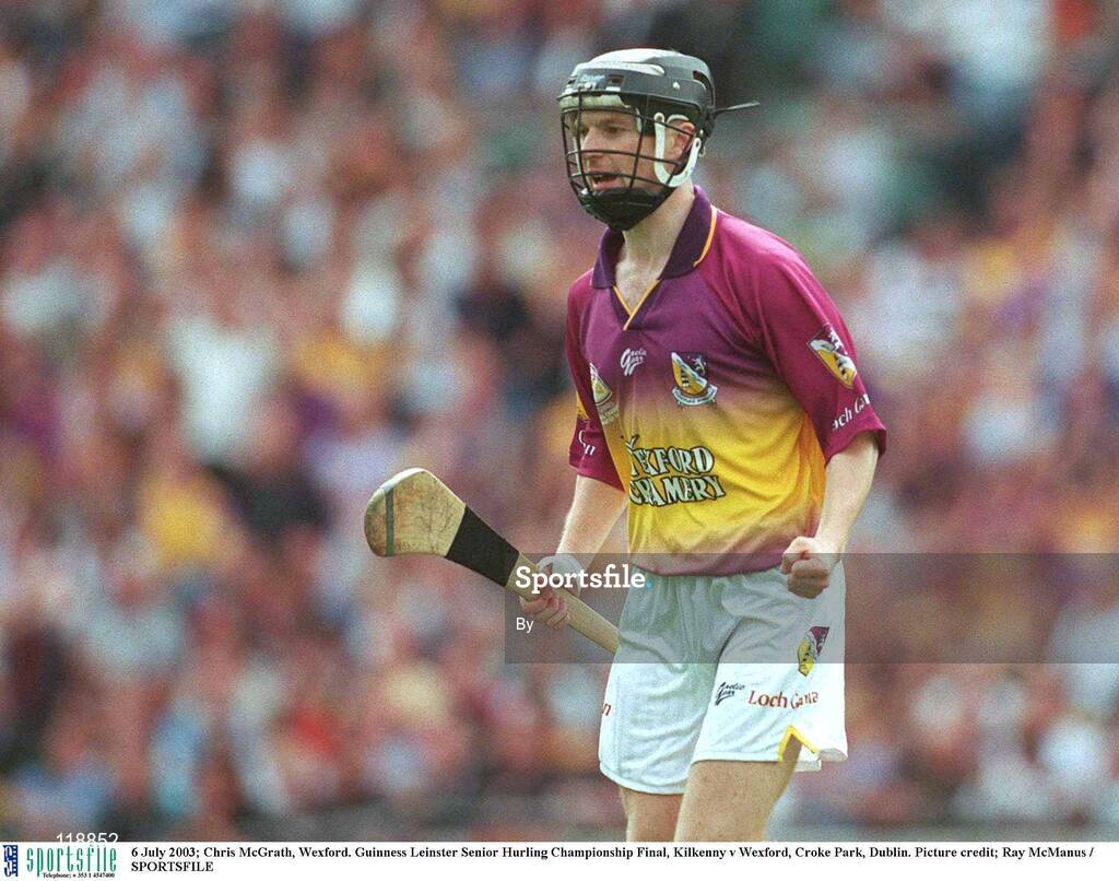 6 July 2003; Chris McGrath, Wexford. Guinness Leinster Senior Hurling Championship Final, Kilkenny v Wexford, Croke Park, Dublin. Picture credit; Ray McManus / SPORTSFILE
