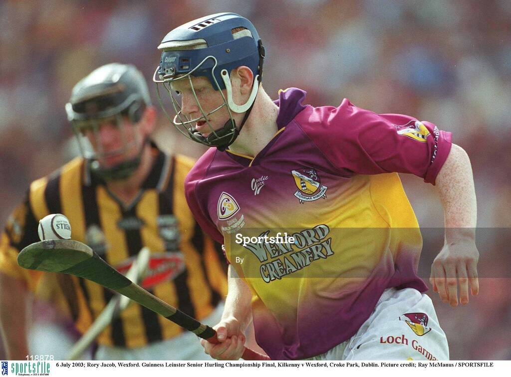 6 July 2003; Rory Jacob, Wexford. Guinness Leinster Senior Hurling Championship Final, Kilkenny v Wexford, Croke Park, Dublin. Picture credit; Ray McManus / SPORTSFILE