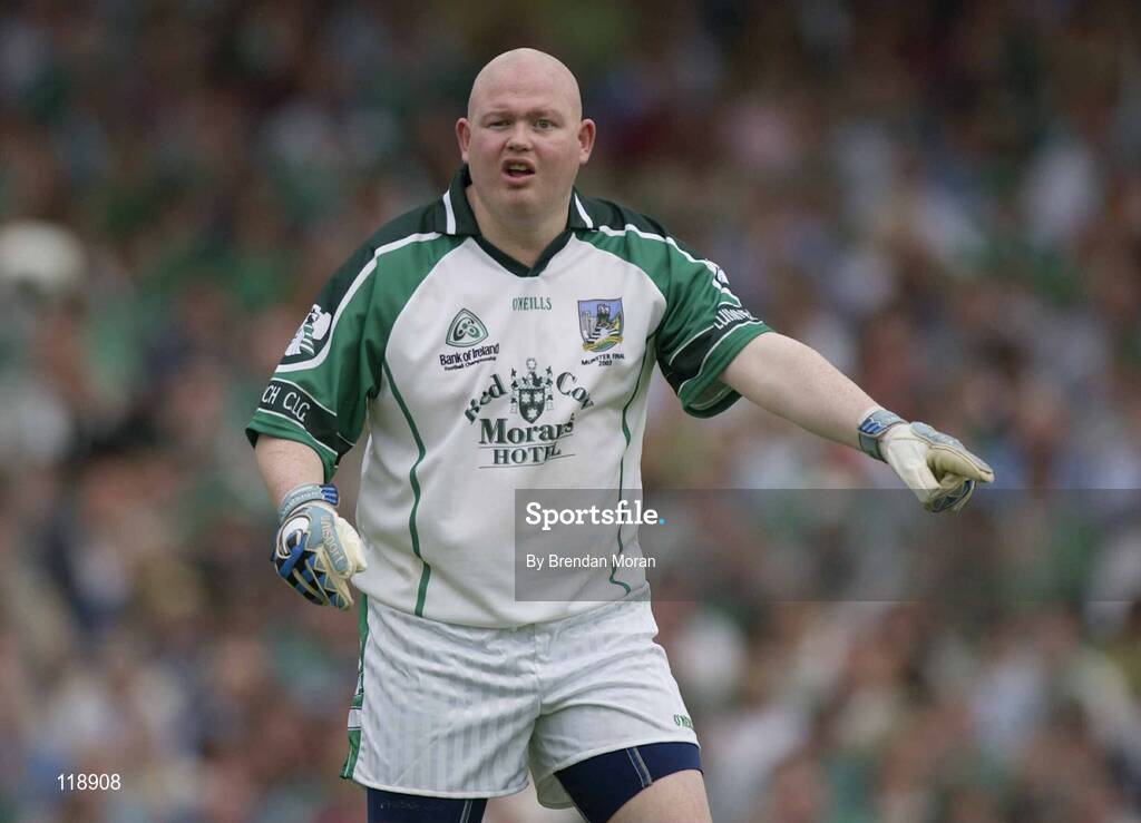 13 July 2003; Seamus O'Donnell, Limerick goalkeeper. Bank of Ireland Munster Senior Football Final, Kerry v Limerick, Fitzgerald Stadium, Killarney, Co Kerry. Picture credit; Brendan Moran / SPORTSFILE *EDI*