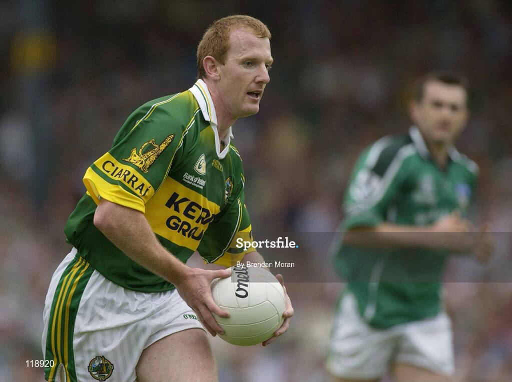 13 July 2003; Liam Hassett, Kerry. Bank of Ireland Munster Senior Football Final, Kerry v Limerick, Fitzgerald Stadium, Killarney, Co Kerry. Picture credit; Brendan Moran / SPORTSFILE *EDI*