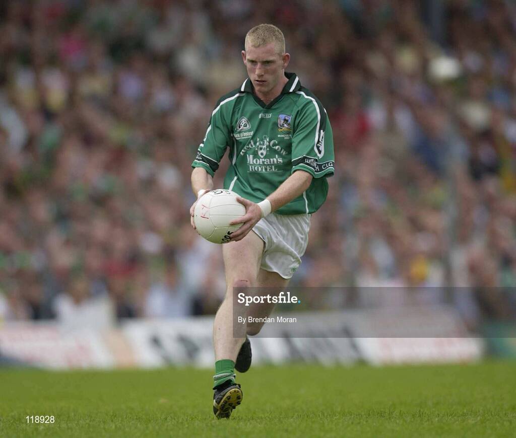 13 July 2003; Stephen Kelly, Limerick. Bank of Ireland Munster Senior Football Final, Kerry v Limerick, Fitzgerald Stadium, Killarney, Co Kerry. Picture credit; Brendan Moran / SPORTSFILE *EDI*