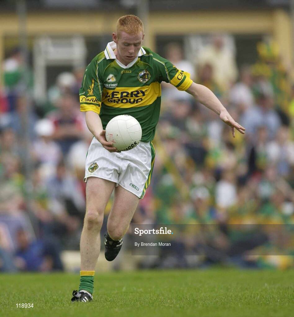 13 July 2003; Seamus Scanlon, Kerry. Bank of Ireland Munster Senior Football Final, Kerry v Limerick, Fitzgerald Stadium, Killarney, Co Kerry. Picture credit; Brendan Moran / SPORTSFILE *EDI*