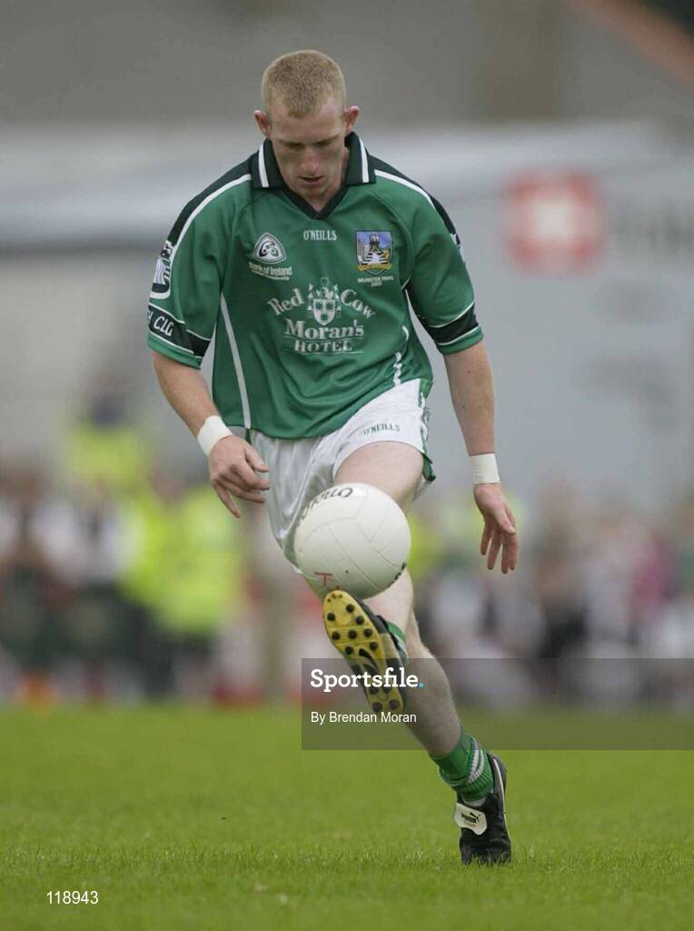13 July 2003; Stephen Kelly, Limerick. Bank of Ireland Munster Senior Football Final, Kerry v Limerick, Fitzgerald Stadium, Killarney, Co Kerry. Picture credit; Brendan Moran / SPORTSFILE *EDI*