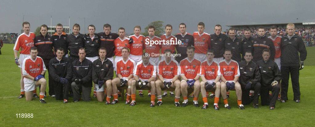 20 July 2003; Armagh squad. Bank of Ireland Senior Football Championship qualifier, Limerick v Armagh, Dr Hyde Park, Roscommon. Picture credit; Damien Eagers / SPORTSFILE *EDI*