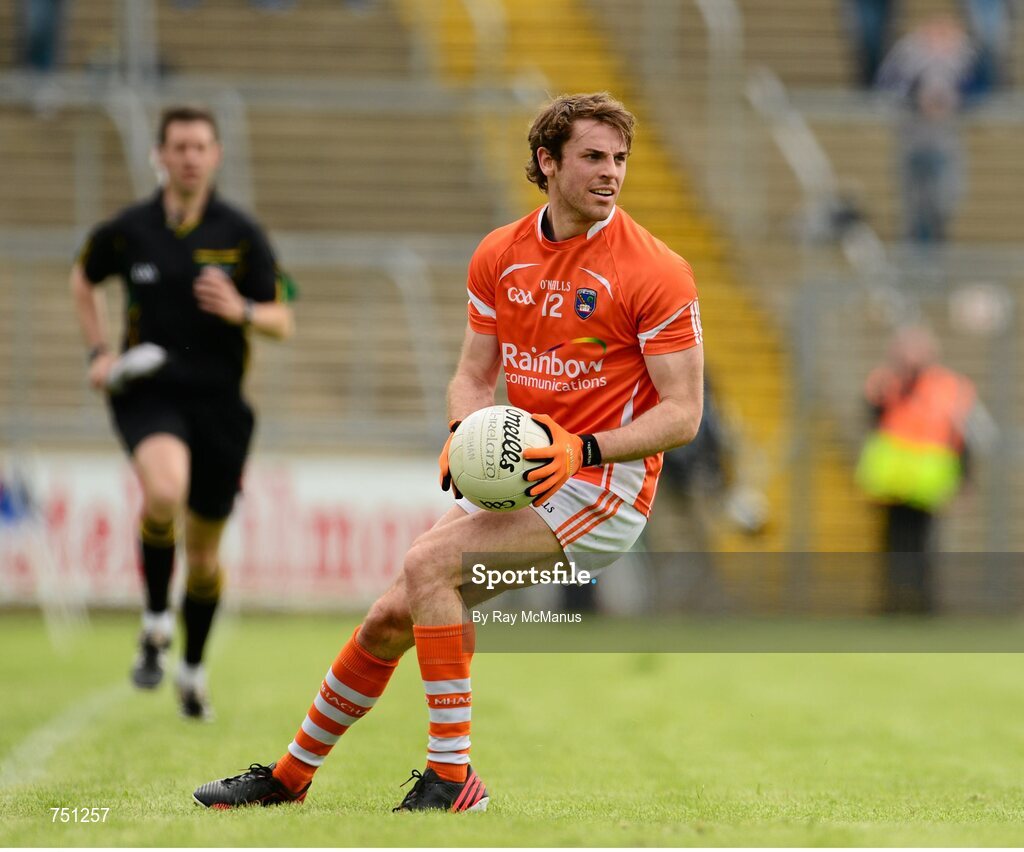 19 May 2013; Kevin Dyas, Armagh. Ulster GAA Football Senior Championship, Preliminary Round, Cavan v Armagh, Kingspan Breffni Park, Cavan. Picture credit: Ray McManus / SPORTSFILE