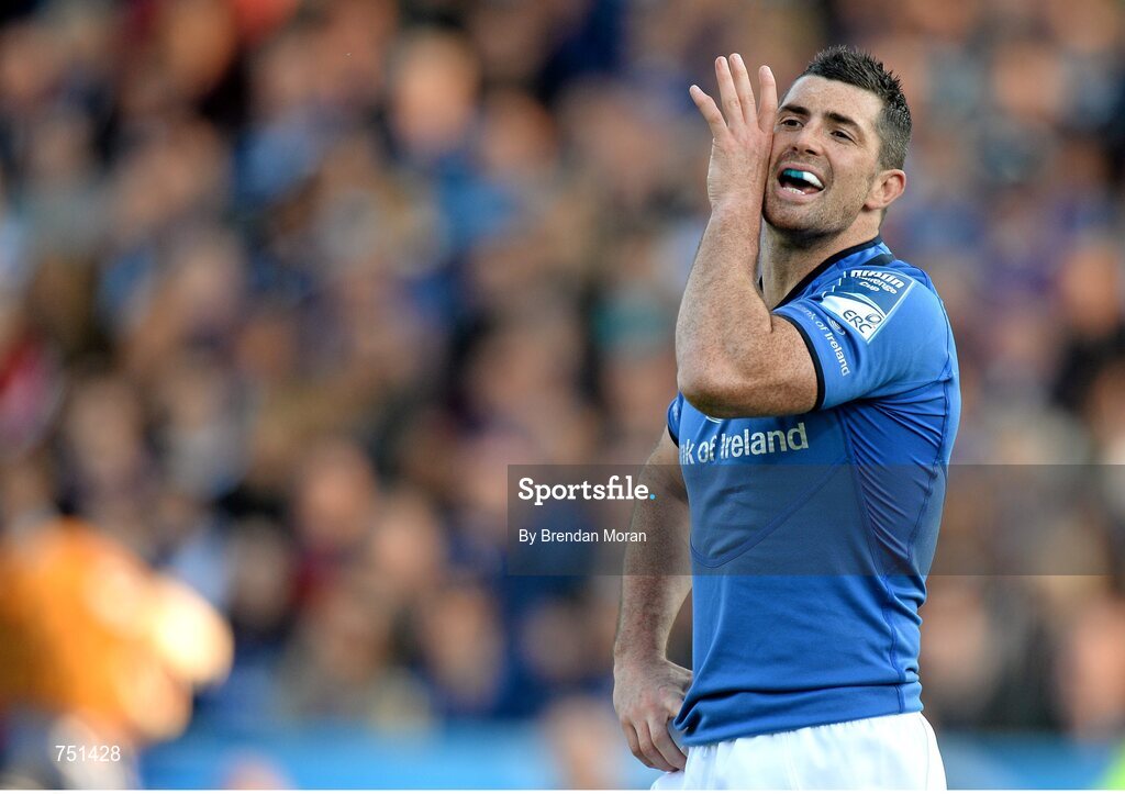 17 May 2013; Rob Kearney, Leinster. Amlin Challenge Cup Final 2012/13, Leinster v Stade Francais, RDS, Ballsbridge, Dublin. Picture credit: Brendan Moran / SPORTSFILE
