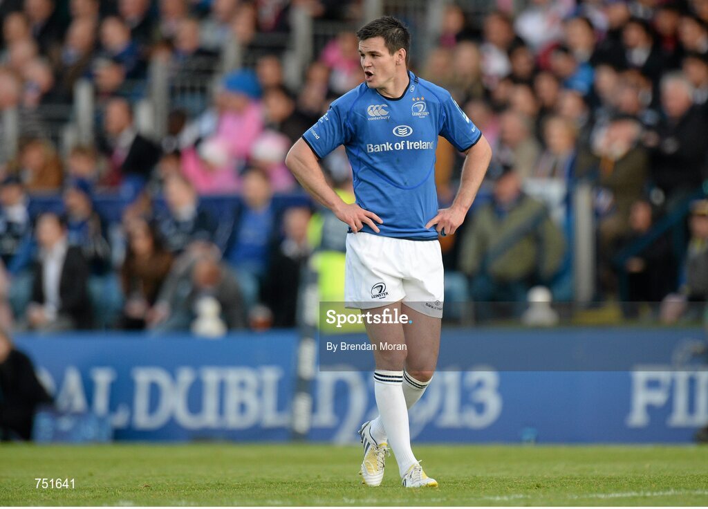 17 May 2013; Jonathan Sexton, Leinster. Amlin Challenge Cup Final 2012/13, Leinster v Stade Francais, RDS, Ballsbridge, Dublin. Picture credit: Brendan Moran / SPORTSFILE