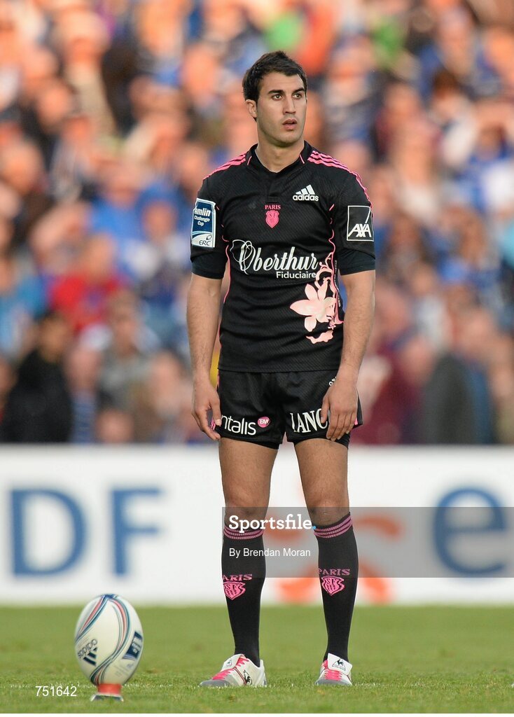 17 May 2013; Jérôme Porical, Stade Francais. Amlin Challenge Cup Final 2012/13, Leinster v Stade Francais, RDS, Ballsbridge, Dublin. Picture credit: Brendan Moran / SPORTSFILE