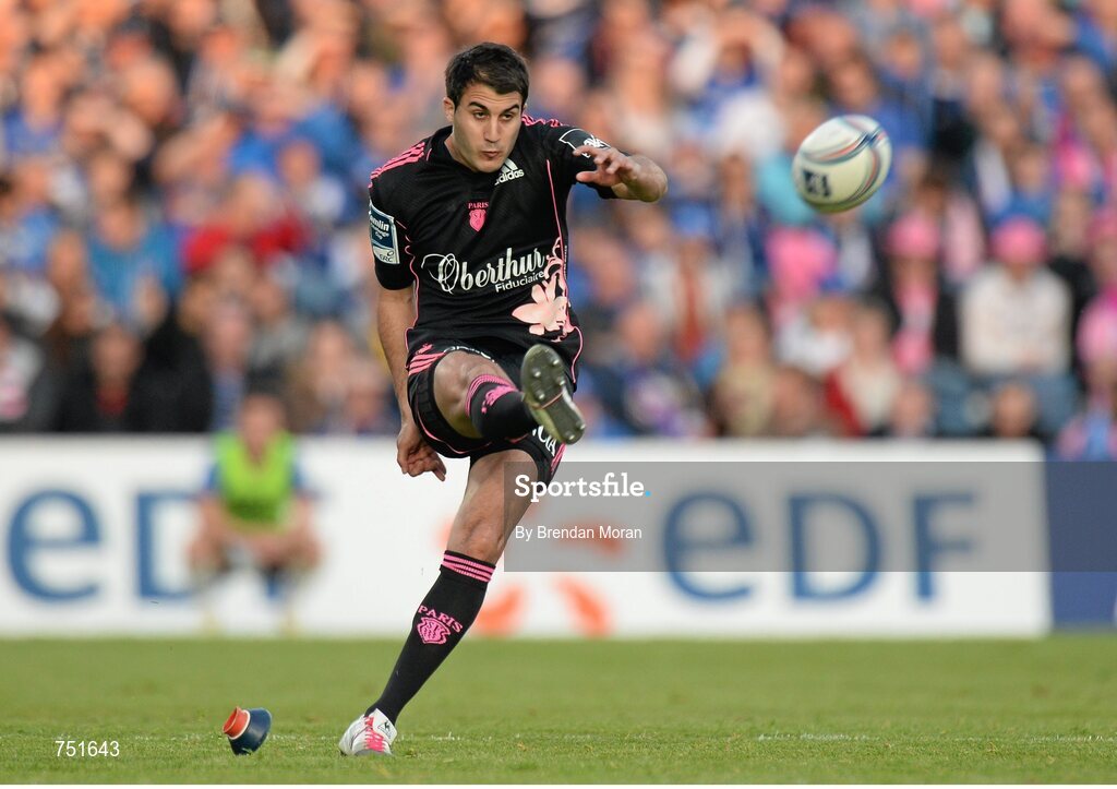 17 May 2013; Jérôme Porical, Stade Francais. Amlin Challenge Cup Final 2012/13, Leinster v Stade Francais, RDS, Ballsbridge, Dublin. Picture credit: Brendan Moran / SPORTSFILE