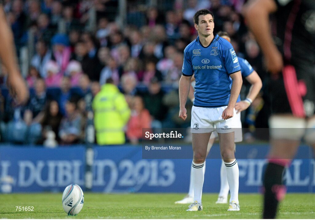 17 May 2013; Jonathan Sexton, Leinster. Amlin Challenge Cup Final 2012/13, Leinster v Stade Francais, RDS, Ballsbridge, Dublin. Picture credit: Brendan Moran / SPORTSFILE