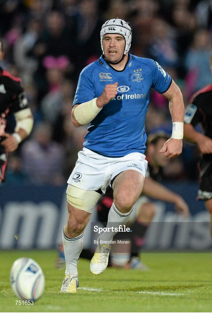 17 May 2013; Shane Jennings, Leinster. Amlin Challenge Cup Final 2012/13, Leinster v Stade Francais, RDS, Ballsbridge, Dublin. Picture credit: Brendan Moran / SPORTSFILE