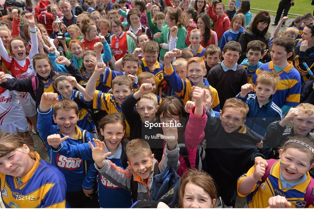 22 May 2013; Pupils who took part in the Leinster Rugby County Nations Blitz, Wexford Wonderers RFC, Wexford. Picture credit: Matt Browne / SPORTSFILE