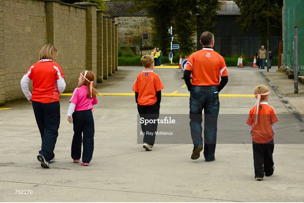 19 May 2013; The McGahan family, from Tullysaran, Co Armagh, make their way to the game. Ulster GAA Football Senior Championship, Preliminary Round, Cavan v Armagh, Kingspan Breffni Park, Cavan. Picture credit: Ray McManus / SPORTSFILE