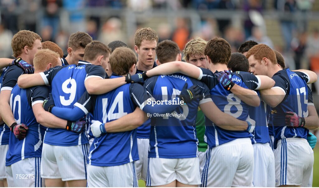 19 May 2013; The Cavan players in a huddle before the game. Ulster GAA Football Senior Championship, Preliminary Round, Cavan v Armagh, Kingspan Breffni Park, Cavan. Picture credit: Oliver McVeigh / SPORTSFILE