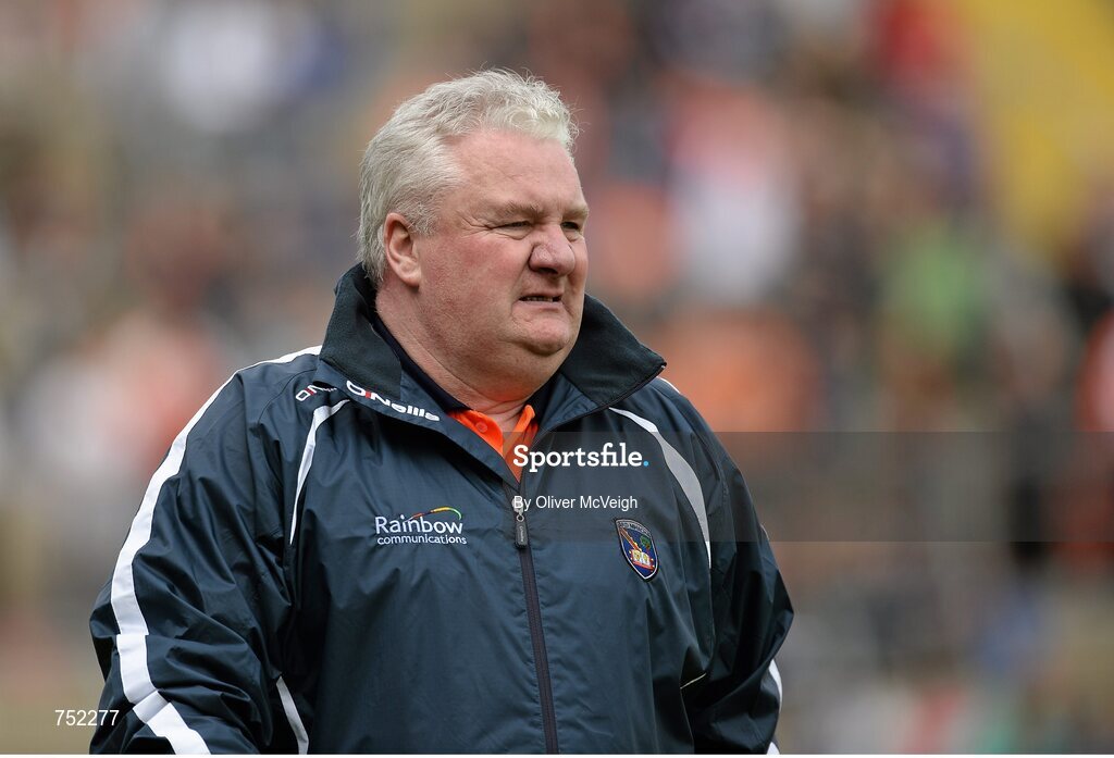 19 May 2013; Paul Grimley, Armagh manager. Ulster GAA Football Senior Championship, Preliminary Round, Cavan v Armagh, Kingspan Breffni Park, Cavan. Picture credit: Oliver McVeigh / SPORTSFILE