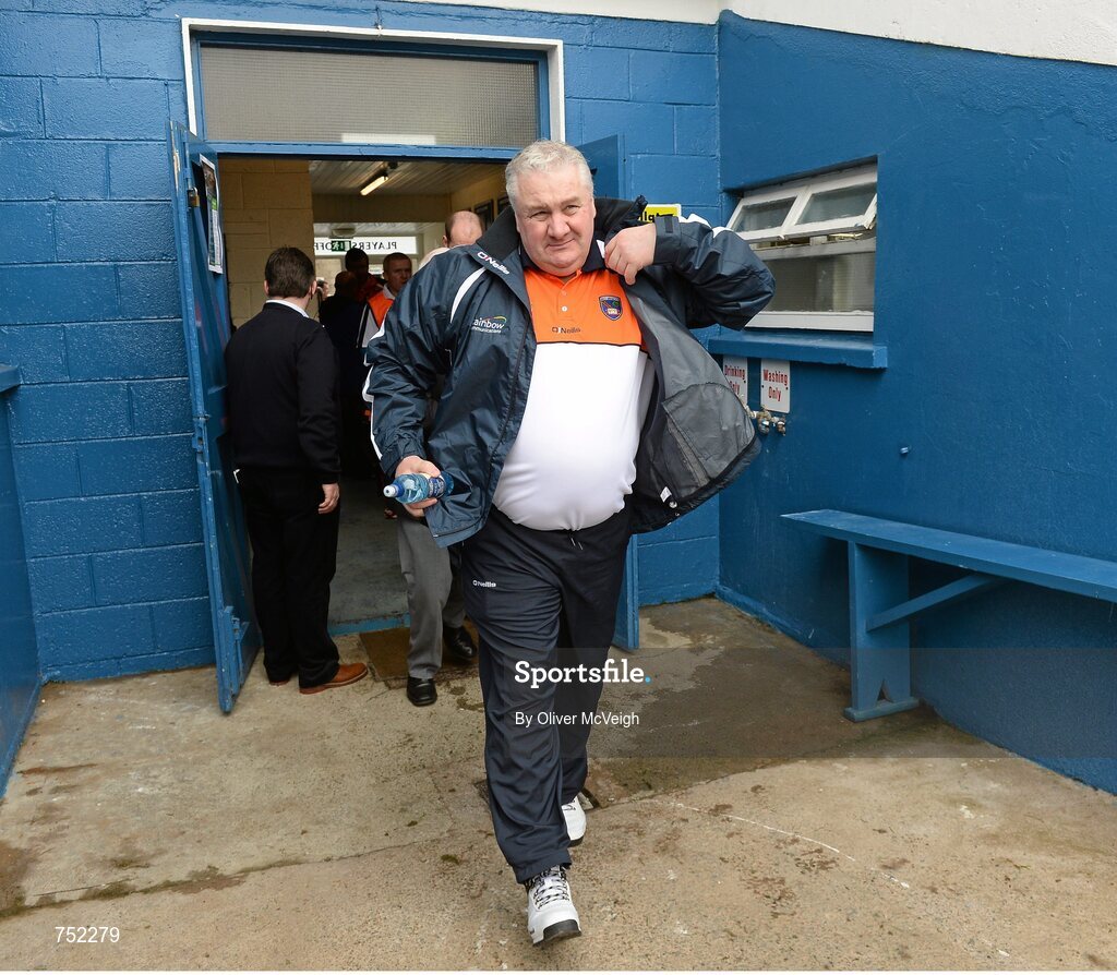 19 May 2013; Paul Grimley, Armagh manager. Ulster GAA Football Senior Championship, Preliminary Round, Cavan v Armagh, Kingspan Breffni Park, Cavan. Picture credit: Oliver McVeigh / SPORTSFILE