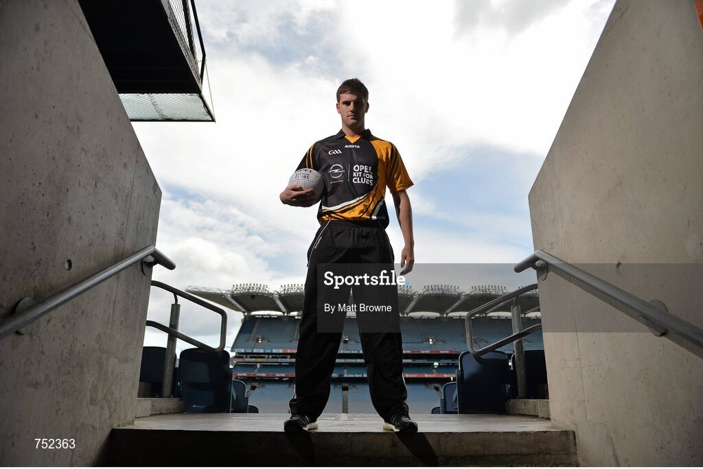 23 May 2013; Cork footballer Eoin Cadogan pictured at the launch of Opel Kits for Clubs 2013 – For every test drive, car service or Opel purchase made through the Opel dealer network, your local GAA club is awarded points. Build up your points and redeem them against high quality kit for your club! Log onto opelkitforclubs.com and start earning points today. Support your local GAA club! Croke Park, Dublin. Picture credit: Matt Browne / SPORTSFILE
