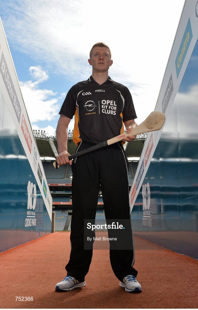 23 May 2013; Galway hurler Joe Canning pictured at the launch of Opel Kits for Clubs 2013 – For every test drive, car service or Opel purchase made through the Opel dealer network, your local GAA club is awarded points. Build up your points and redeem them against high quality kit for your club! Log onto opelkitforclubs.com and start earning points today. Support your local GAA club! Croke Park, Dublin. Picture credit: Matt Browne / SPORTSFILE