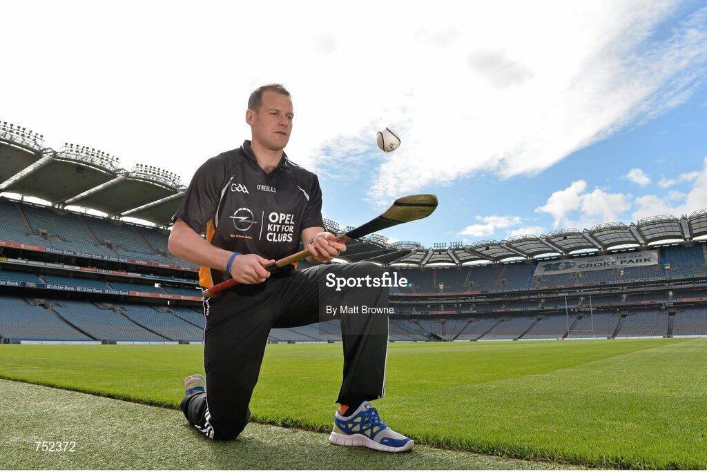23 May 2013; Kilkenny hurler Jackie Tyrrell pictured at the launch of Opel Kits for Clubs 2013 – For every test drive, car service or Opel purchase made through the Opel dealer network, your local GAA club is awarded points. Build up your points and redeem them against high quality kit for your club! Log onto opelkitforclubs.com and start earning points today. Support your local GAA club! Croke Park, Dublin. Picture credit: Matt Browne / SPORTSFILE