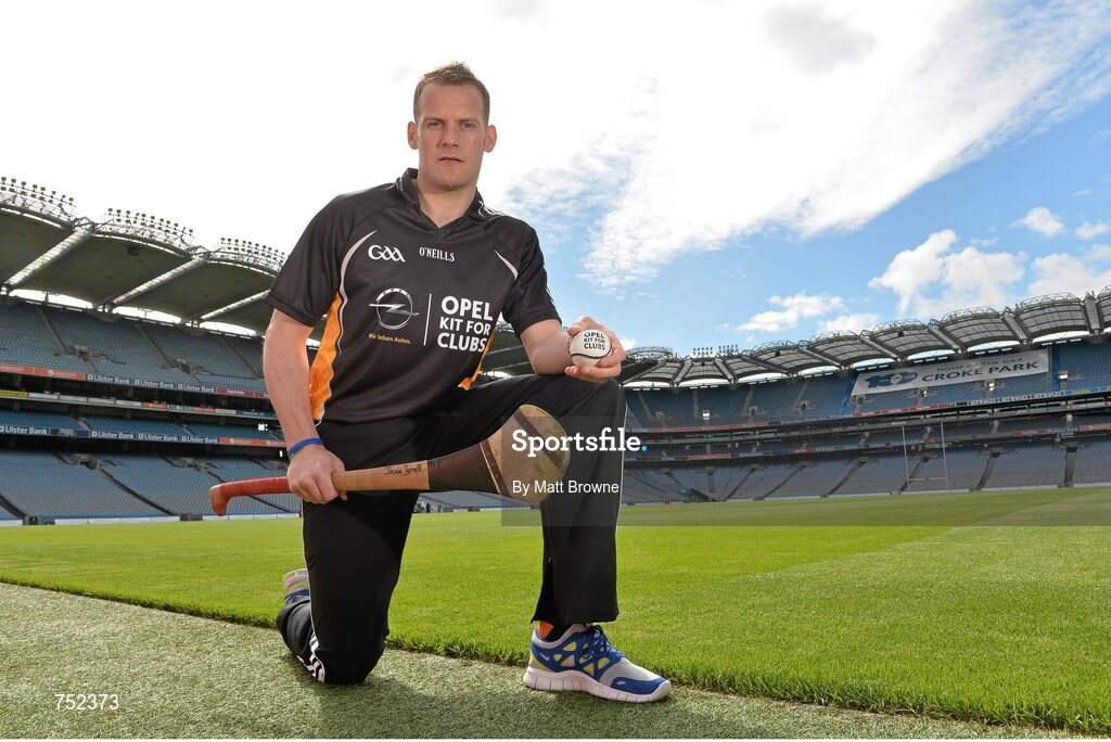23 May 2013; Kilkenny hurler Jackie Tyrrell pictured at the launch of Opel Kits for Clubs 2013 – For every test drive, car service or Opel purchase made through the Opel dealer network, your local GAA club is awarded points. Build up your points and redeem them against high quality kit for your club! Log onto opelkitforclubs.com and start earning points today. Support your local GAA club! Croke Park, Dublin. Picture credit: Matt Browne / SPORTSFILE