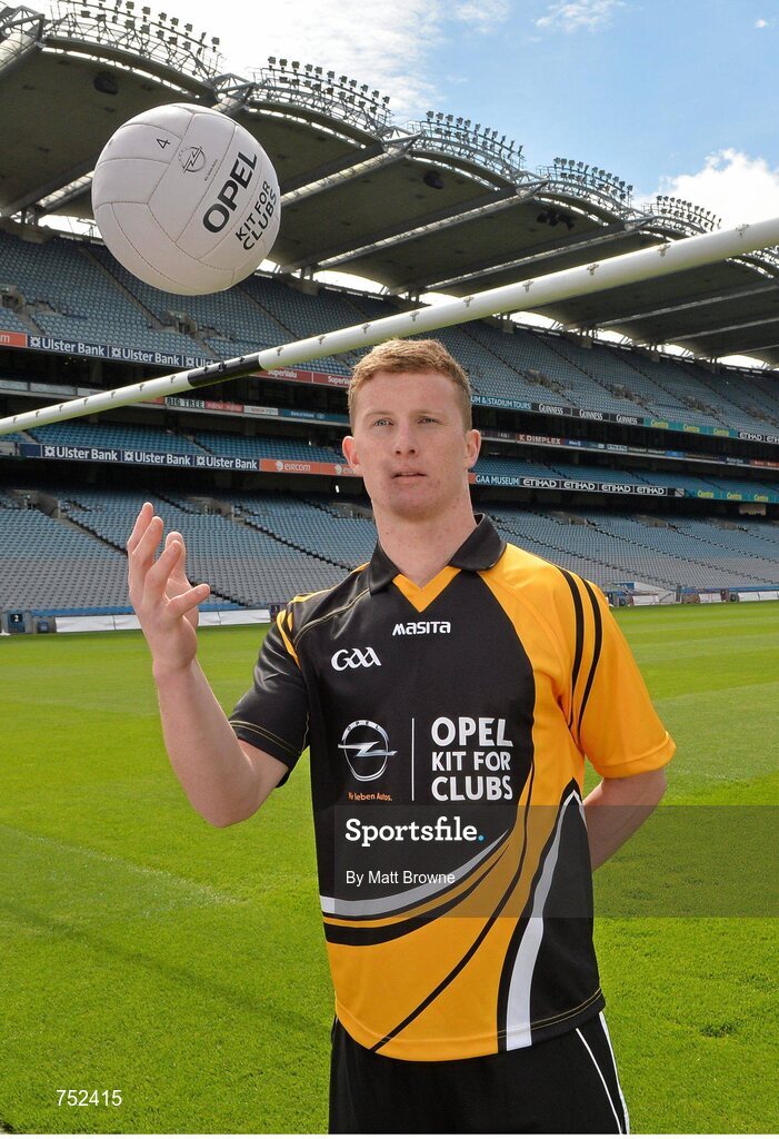 23 May 2013; Dublin footballer Ciaran Kilkenny pictured at the launch of Opel Kits for Clubs 2013 – For every test drive, car service or Opel purchase made through the Opel dealer network, your local GAA club is awarded points. Build up your points and redeem them against high quality kit for your club! Log onto opelkitforclubs.com and start earning points today. Support your local GAA club! Croke Park, Dublin. Picture credit: Matt Browne / SPORTSFILE