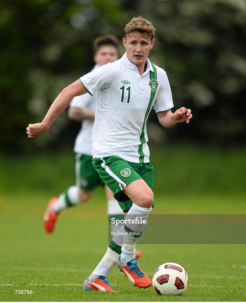 3 June 2013; Kieran Sadlier, Republic of Ireland. Under-19 Friendly, Republic of Ireland v Ireland Colleges Selection. Johnstown House, Enfield, Co. Meath. Picture credit: David Maher / SPORTSFILE