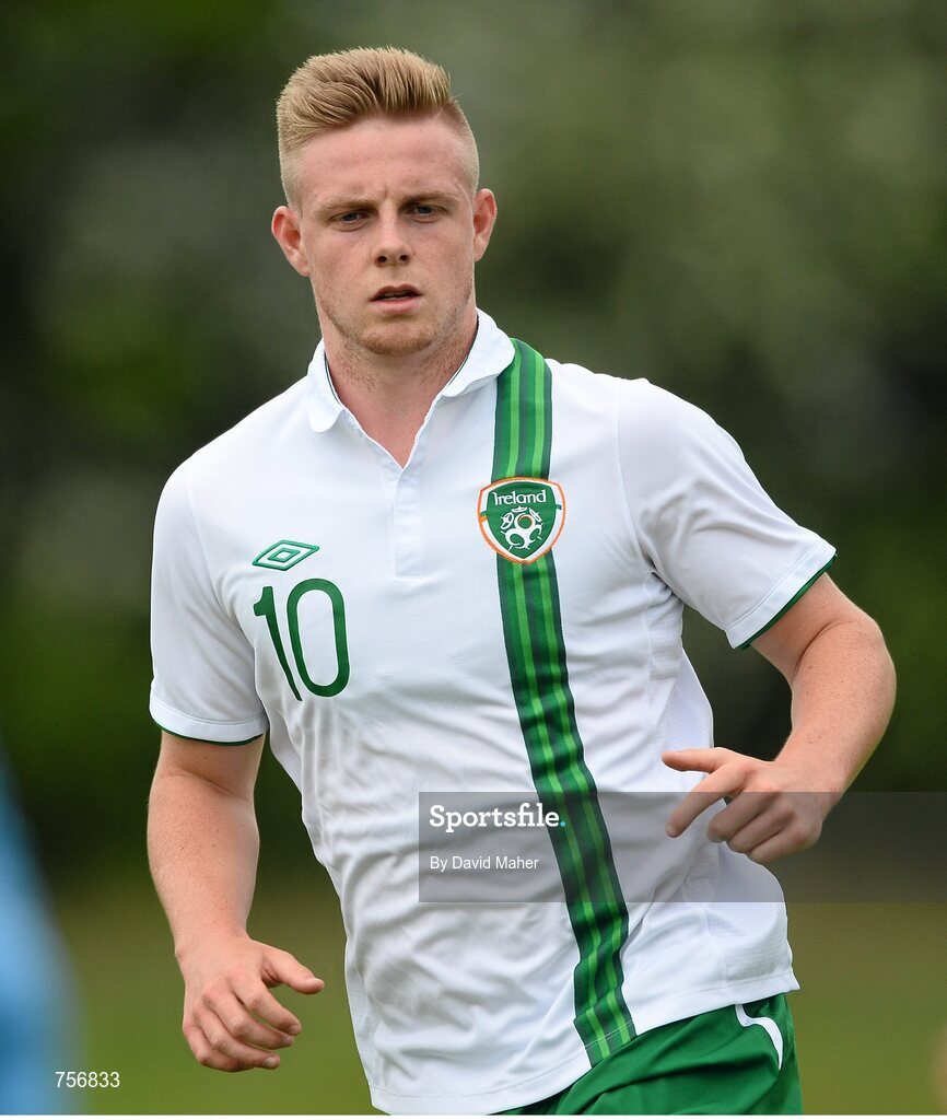 3 June 2013; Sam Byrne, Republic of Ireland. Under-19 Friendly, Republic of Ireland v Ireland Colleges Selection. Johnstown House, Enfield, Co. Meath. Picture credit: David Maher / SPORTSFILE