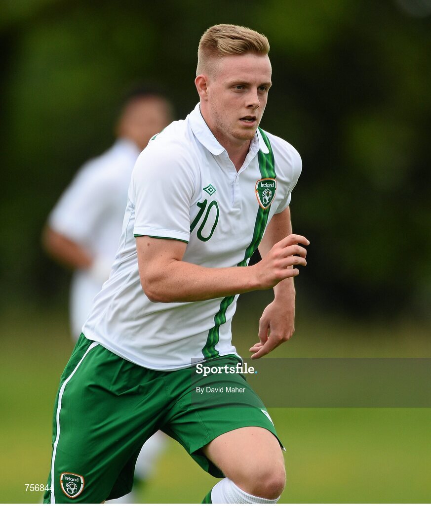 3 June 2013; Sam Byrne, Republic of Ireland. Under-19 Friendly, Republic of Ireland v Ireland Colleges Selection. Johnstown House, Enfield, Co. Meath. Picture credit: David Maher / SPORTSFILE
