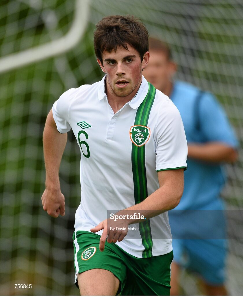 3 June 2013; Kenneth McEvoy, Republic of Ireland. Under-19 Friendly, Republic of Ireland v Ireland Colleges Selection. Johnstown House, Enfield, Co. Meath. Picture credit: David Maher / SPORTSFILE