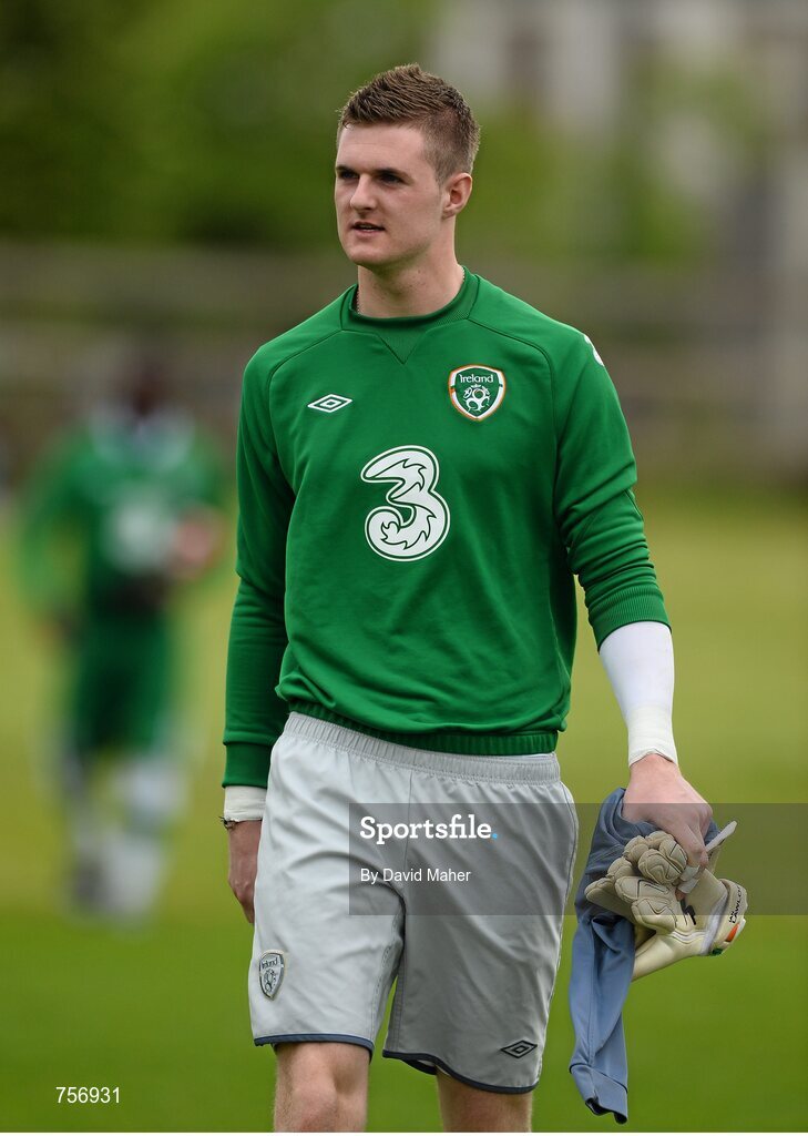 3 June 2013; Ian Lawlor, Republic of Ireland. Under-19 Friendly, Republic of Ireland v Ireland Colleges Selection. Johnstown House, Enfield, Co. Meath. Picture credit: David Maher / SPORTSFILE