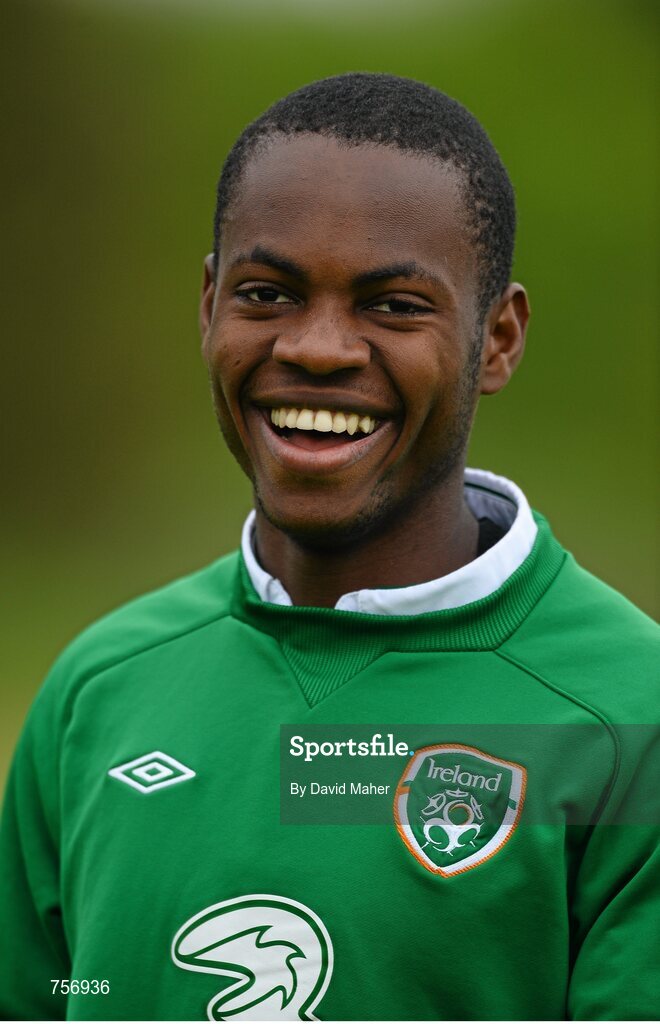 3 June 2013; Noe Baba, Republic of Ireland. Under-19 Friendly, Republic of Ireland v Ireland Colleges Selection. Johnstown House, Enfield, Co. Meath. Picture credit: David Maher / SPORTSFILE