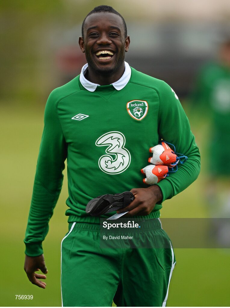 3 June 2013; Carel Tiofack, Republic of Ireland. Under-19 Friendly, Republic of Ireland v Ireland Colleges Selection. Johnstown House, Enfield, Co. Meath. Picture credit: David Maher / SPORTSFILE