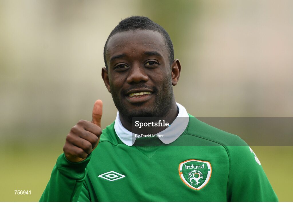 3 June 2013; Carel Tiofack, Republic of Ireland. Under-19 Friendly, Republic of Ireland v Ireland Colleges Selection. Johnstown House, Enfield, Co. Meath. Picture credit: David Maher / SPORTSFILE