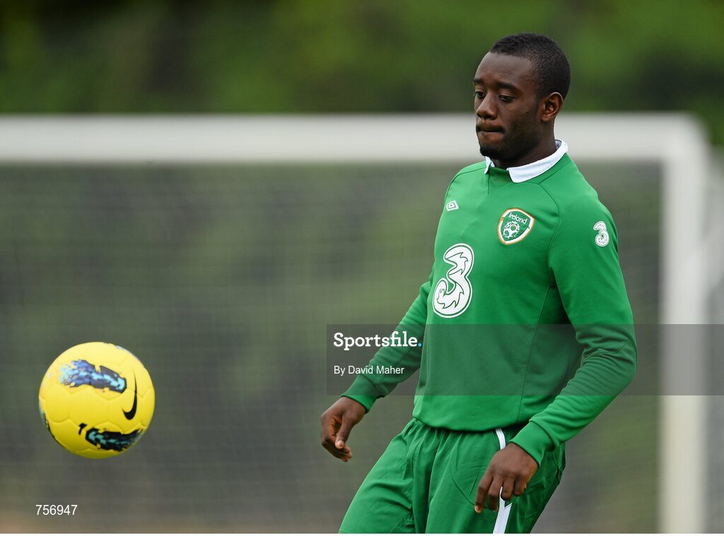 3 June 2013; Carel Tiofack, Republic of Ireland. Under-19 Friendly, Republic of Ireland v Ireland Colleges Selection. Johnstown House, Enfield, Co. Meath. Picture credit: David Maher / SPORTSFILE