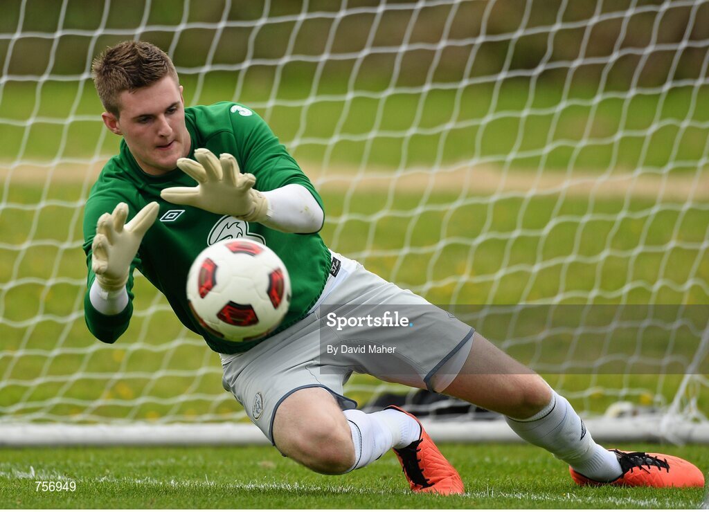 3 June 2013; Ian Lawlor, Republic of Ireland. Under-19 Friendly, Republic of Ireland v Ireland Colleges Selection. Johnstown House, Enfield, Co. Meath. Picture credit: David Maher / SPORTSFILE