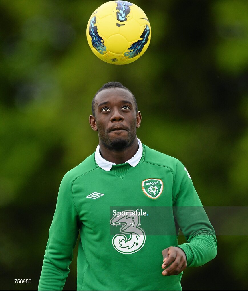 3 June 2013; Carel Tiofack, Republic of Ireland. Under-19 Friendly, Republic of Ireland v Ireland Colleges Selection. Johnstown House, Enfield, Co. Meath. Picture credit: David Maher / SPORTSFILE
