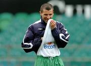 3 June 2005; Roy Keane, Republic of Ireland, during squad training. Lansdowne Road, Dublin. Picture credit; David Maher / SPORTSFILE