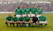 8 June 2005;  Republic of Ireland team, back row left to right, Clinton Morrison, Roy Keane, Kevin Kilbane, John O'Shea, Ian Harte, front row left to right, Stephen Carr, Andy Reid, Stephen Elliott, Kenny Cunningham, Shay Given and Damien Duff. FIFA 2006 World Cup Qualifier, Faroe Islands v Republic of Ireland, Torsvollur Stadium, Torshavn, Faroe Islands. Picture credit; David Maher / SPORTSFILE